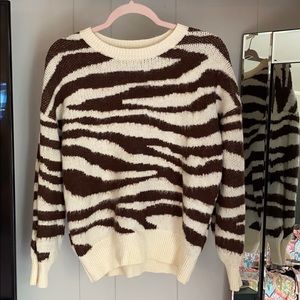 Tiger Print Sweater